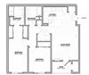 Cypress at Triple Ridge Apartments 2 Bed 2 Bath Floor Plan